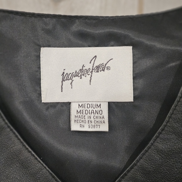 Jacqueline Ferrar Black Genuine Leather Vest - Picture 3 of 6